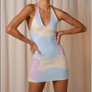 Peppermayo Wind It Back Halter Dress - Knit